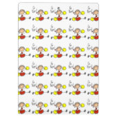 レッドゴーチームのチアリーダー クリップボード (裏面)