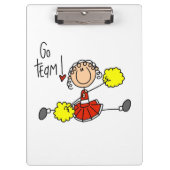 レッドゴーチームのチアリーダー クリップボード (正面)