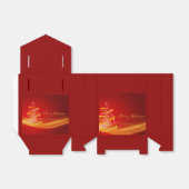 レッドゴールデンきらめくクリスマスツリー フェイバーボックス (折り畳みなし)