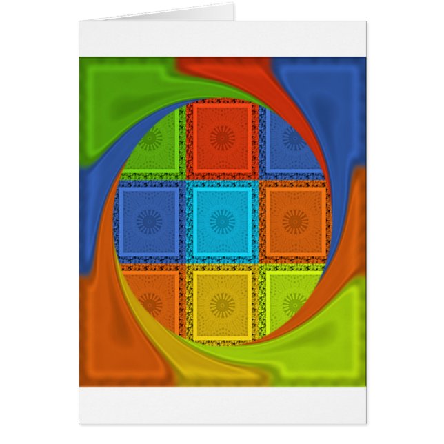 レッドゴールデングリーン正方形カーブ (正面)