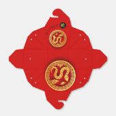 レッドゴールデンスネーク中国のペーパーカット2025年から フェイバーボックス (折り畳みなし)