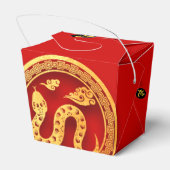 レッドゴールデンスネーク中国のペーパーカット2025年から フェイバーボックス (裏面サイド)