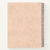 レッドゴールデンレトリバーかわいい犬とカスタム文字 ノートブック (裏面)