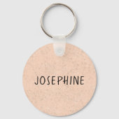 レッドゴールデンレトリバーカワイトカートゥーンカートゥーンドッグポートレート キーホルダー (裏面)