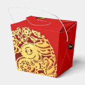 レッドゴールデン中国のラビットペーパーカット2023年 フェイバーボックス (裏面サイド)