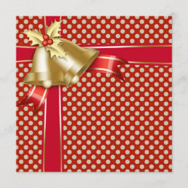 レッドゴールドドット クリスマスパーティー 招待状