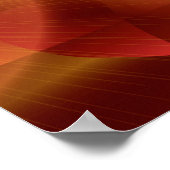 レッドゴールドプリント ポスター (角)