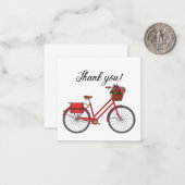 レッドサイクリングありがとう ノートカード (正面/裏面インサイチュ)
