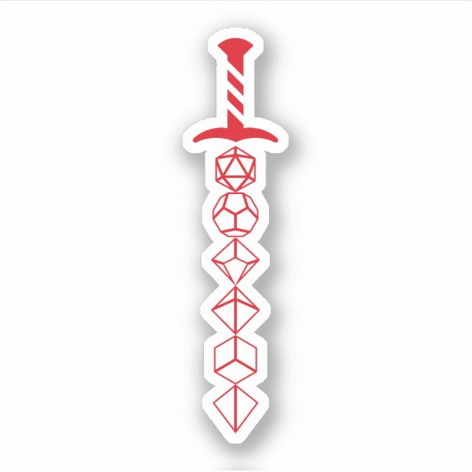 レッドサイコロズの血の狩人の剣 シール (正面)