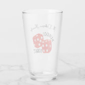 レッドサイコロブンコナイト名前をカスタムする タンブラーグラス (裏面)