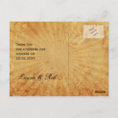 レッドサイコロヴィンテージベガスサンキューユー ポストカード (裏面)