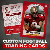 レッドサッカーのトレーディングカード、カスタムスポーツカード コーリングカード