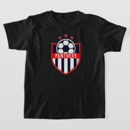 レッドサッカーシールドチーム、選手の名前と番号 Tシャツ
