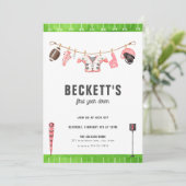 レッドサッカー誕生日1年目ダウン1招待状 招待状 (スタンド正面)