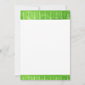 レッドサッカー誕生日1年目ダウン1招待状 招待状 (裏面)