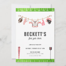 レッドサッカー誕生日1年目ダウン1招待状