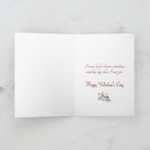 レッドサテンハートホワイトレースバレンタインデー シーズンカード