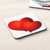 レッドサテンハート コースター (左側)