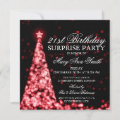 レッドサプライズ21thバースデークリスマスライト 招待状 (正面)