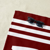 レッドサマーサングラスレイクモストライプード縁ど ビーチタオル (インサイチュ)