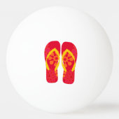 レッドサマービーチパーティービーチサンダル 卓球ボール (裏面)
