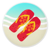 レッドサマービーチビーチサンダルドアノブ セラミックノブ (正面)