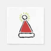 レッドサンおもしろいタハットとブメリーライト引用文 スタンダードカクテルナプキン (正面)