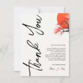 レッドサンアンドオールド桜サンキューカード サンキューカード (正面)