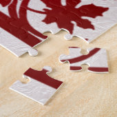 レッドサンクスギビングターキーフローラジグソーパズル ジグソーパズル (側面)