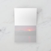 レッドサンセットオリンピックマウンテンズすべての行事 空白の サンキューカード (内部)