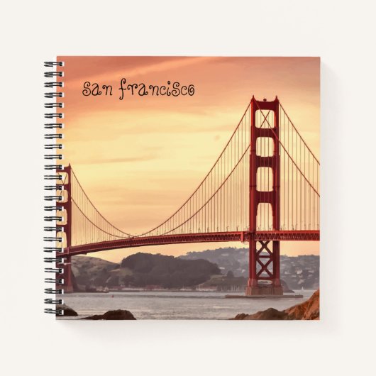レッドサンセットサンフランシスコ ノートブック (正面)