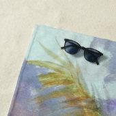 レッドサンセットパームツリービーチタオル ビーチタオル (インサイチュ)