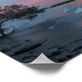 レッドサンセットプリント ポスター (角)