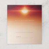 レッドサンセット結婚座席表 プレイスカード (外部開封)