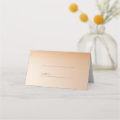 レッドサンセット結婚座席表 プレイスカード (正面)