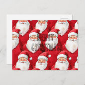 レッドサンタクロースのクリスマス ポストカード (正面/裏面)