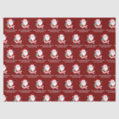 レッドサンタクロースカスタマイズキッズクリスマス 薄葉紙 (正面)