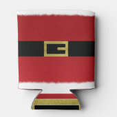 レッドサンタクロースベルト&ホワイトファークリスマスホリデー 缶クーラー (裏面)