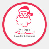 レッドサンタクロース ラウンドシール (正面)