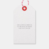 レッドサンタコートクリスマス ギフトタグ (裏面)