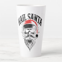 レッドサンタスカルクリスマス カフェラテマグ