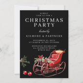 レッドサンタスレイオフィスクリスマスパーティー 招待状 (正面)