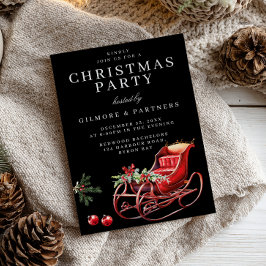 レッドサンタスレイオフィスクリスマスパーティー 招待状