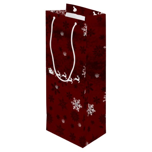 レッドサンタズスレイアンドトナディアワイン抱き枕 ワインギフトバッグ (裏面アングル)