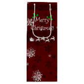 レッドサンタズスレイアンドトナディアワイン抱き枕 ワインギフトバッグ (正面)