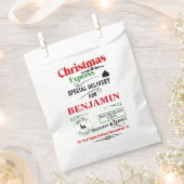 レッドサンタックサック北極ディアデリバリー フェイバーバッグ (クリップ留めされた状態)