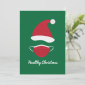 レッドサンタハットと顔マスク シーズンカード (スタンド正面)