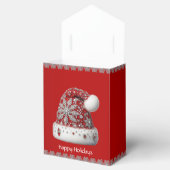 レッドサンタハットクリスマスホリデーギフトボックス フェイバーボックス (オープン)