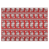 レッドサンタハットホリデーテーブルクロス テーブルクロス (正面(横))