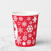 レッドサンタベビークリスマスコケットボウベイビーシャワー 紙コップ (左)
